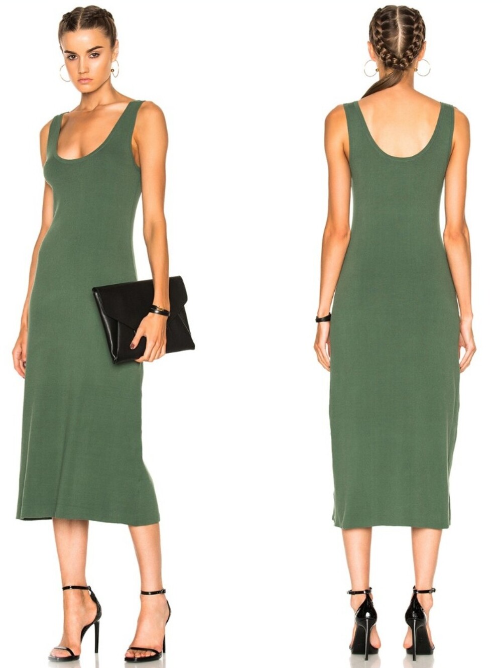 A.L.C. Kaius Cotton Knit Midi Dress